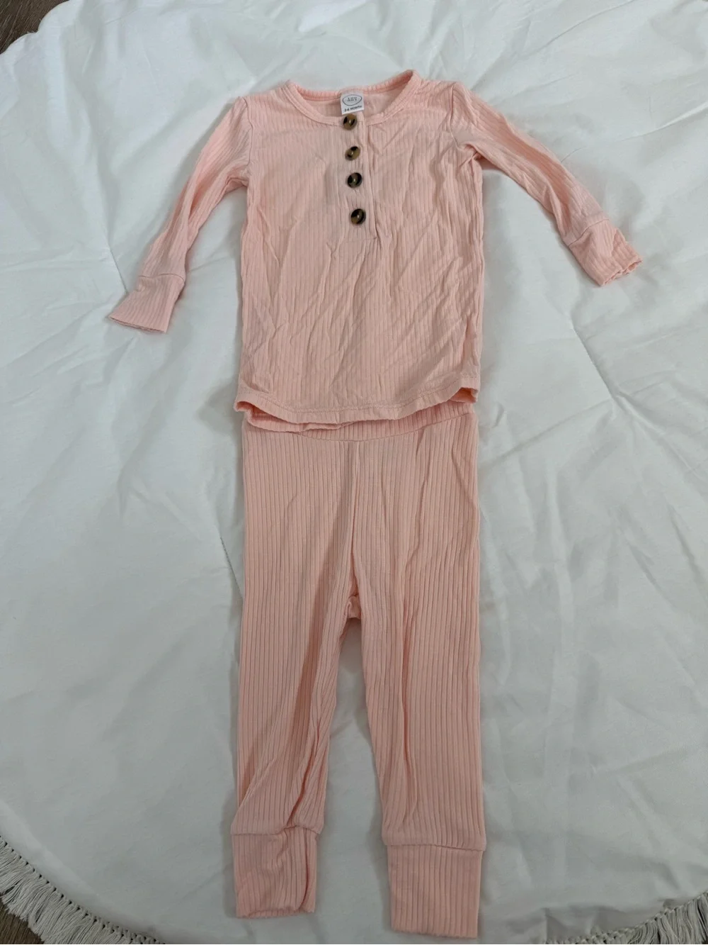 Lou Lou & Company Soft Ribbed Pink Set